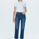Charlie High Rise Straight Ankle Jean