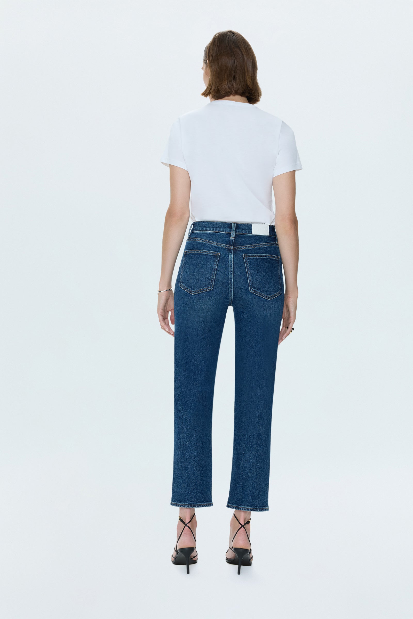 Charlie High Rise Straight Ankle Jean