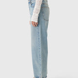 The Bow Crop Barrel Jean