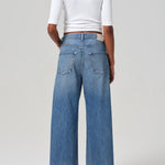 Ayla Raw Hem Crop Jean in Solano