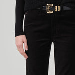 Isola Cropped Trouser Velvet Black