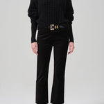Isola Cropped Trouser Velvet Black