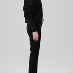 Isola Cropped Trouser Velvet Black