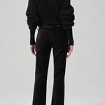 Isola Cropped Trouser Velvet Black