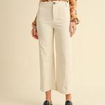 Ginny Straight Leg Pant Eggshell
