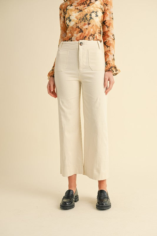 Ginny Straight Leg Pant Eggshell
