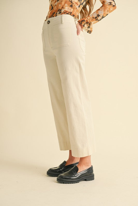 Ginny Straight Leg Pant Eggshell