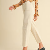Ginny Straight Leg Pant Eggshell