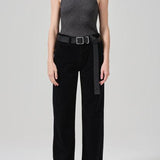 Annina 30 Zip Fly Straight Leg Corduroy Black