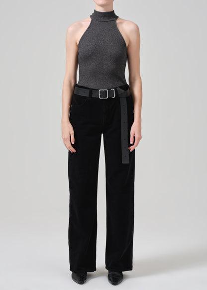 Annina 30 Zip Fly Straight Leg Corduroy Black