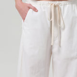 Aurora Pull On Linen Pant Cream