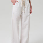 Aurora Pull On Linen Pant Cream