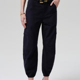 Ciela Bubble Hem Utility Navy Pant
