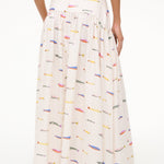 Procida Linen Skirt Pop Sardines Ivory