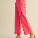 Ginny Straight Leg Pant Berry Pink