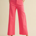 Ginny Straight Leg Pant Berry Pink