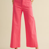 Ginny Straight Leg Pant Berry Pink
