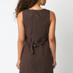 Kaylee Button Down Dress Chocolate
