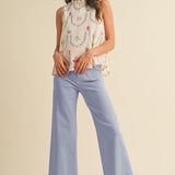 Ginny Straight Leg Pant Conflower Blue