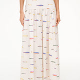 Procida Linen Skirt Pop Sardines Ivory