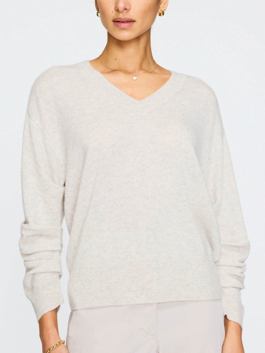 Ennes Ruched Sweater Mist Melange