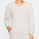Ennes Ruched Sweater Mist Melange
