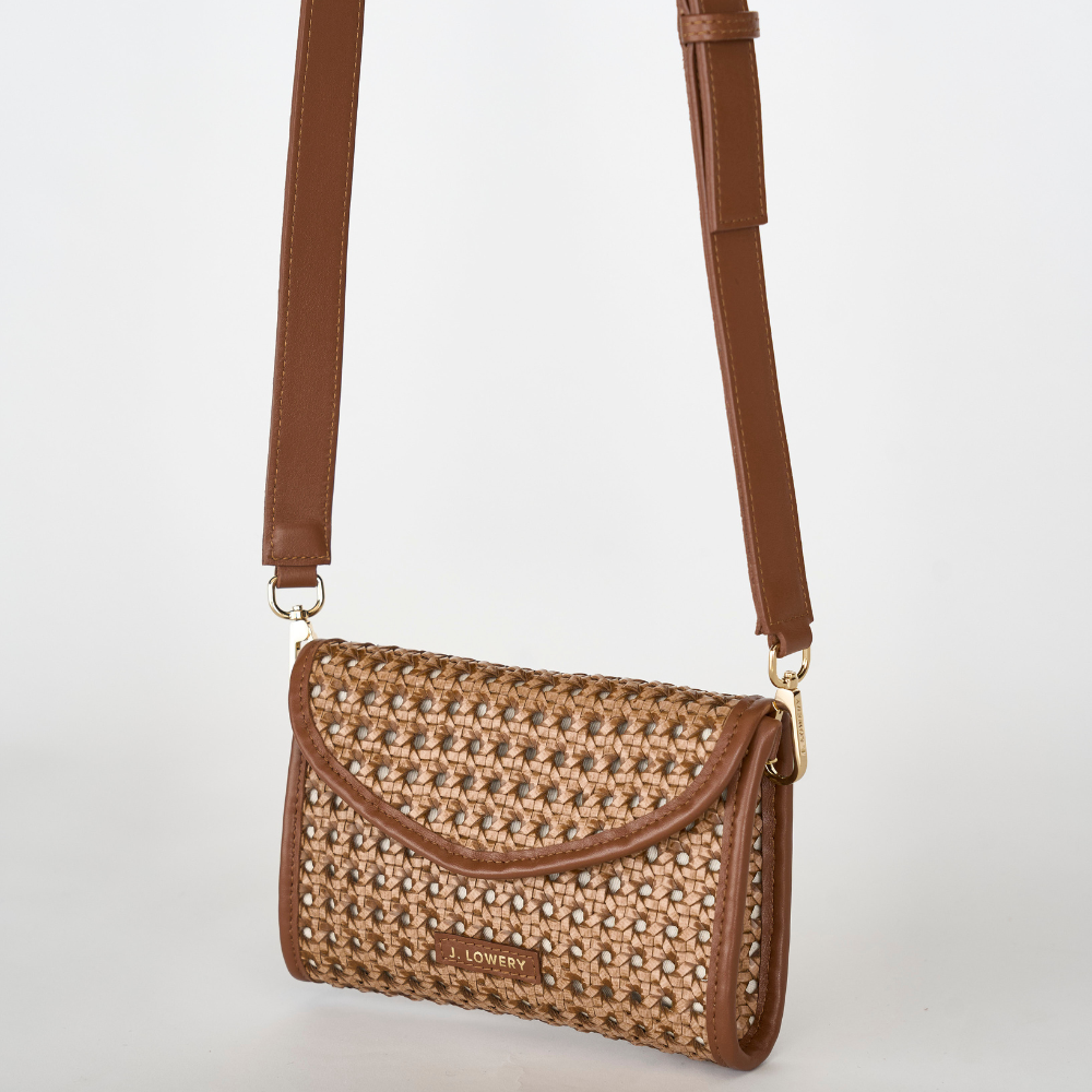Byrdie Bag in Brown Cane