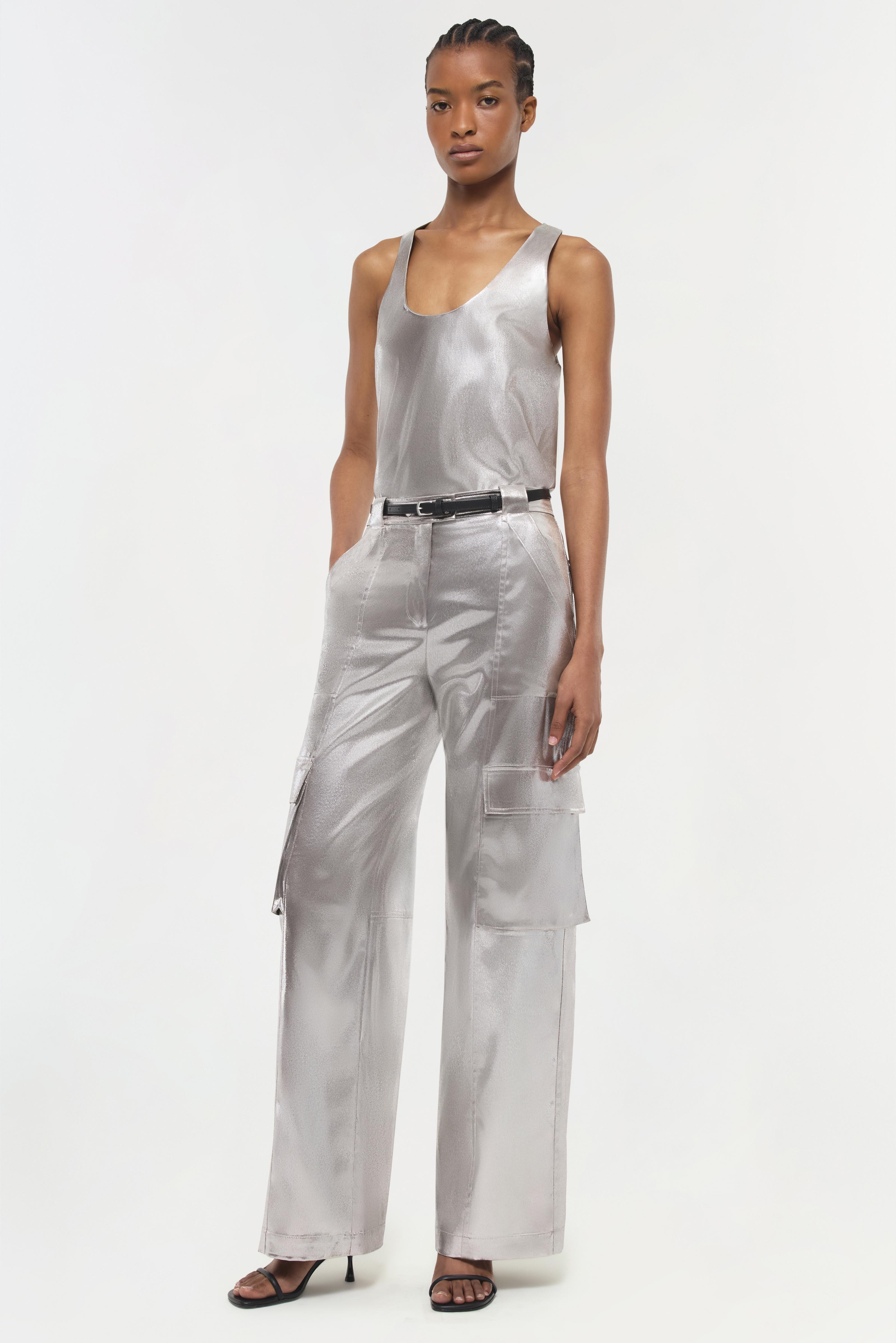 Kamari U Neck Tank Silver