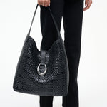 Maya Hobo Bag Black Woven