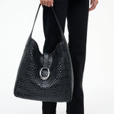 Maya Hobo Bag Black Woven