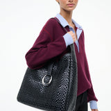Maya Hobo Bag Black Woven
