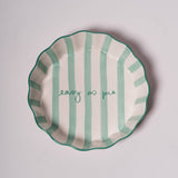 Kinsey Scallop Pie Plate: Green