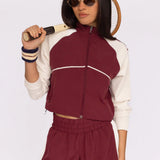 Dawson Short Cherry Lacquer/Ecru