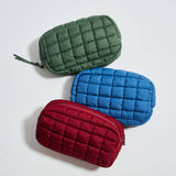 Cloud Nine - Puffer Cosmetic & Travel Organizer Pouch: Denim