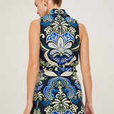 Hannah Top Palm Pavillion Cobalt