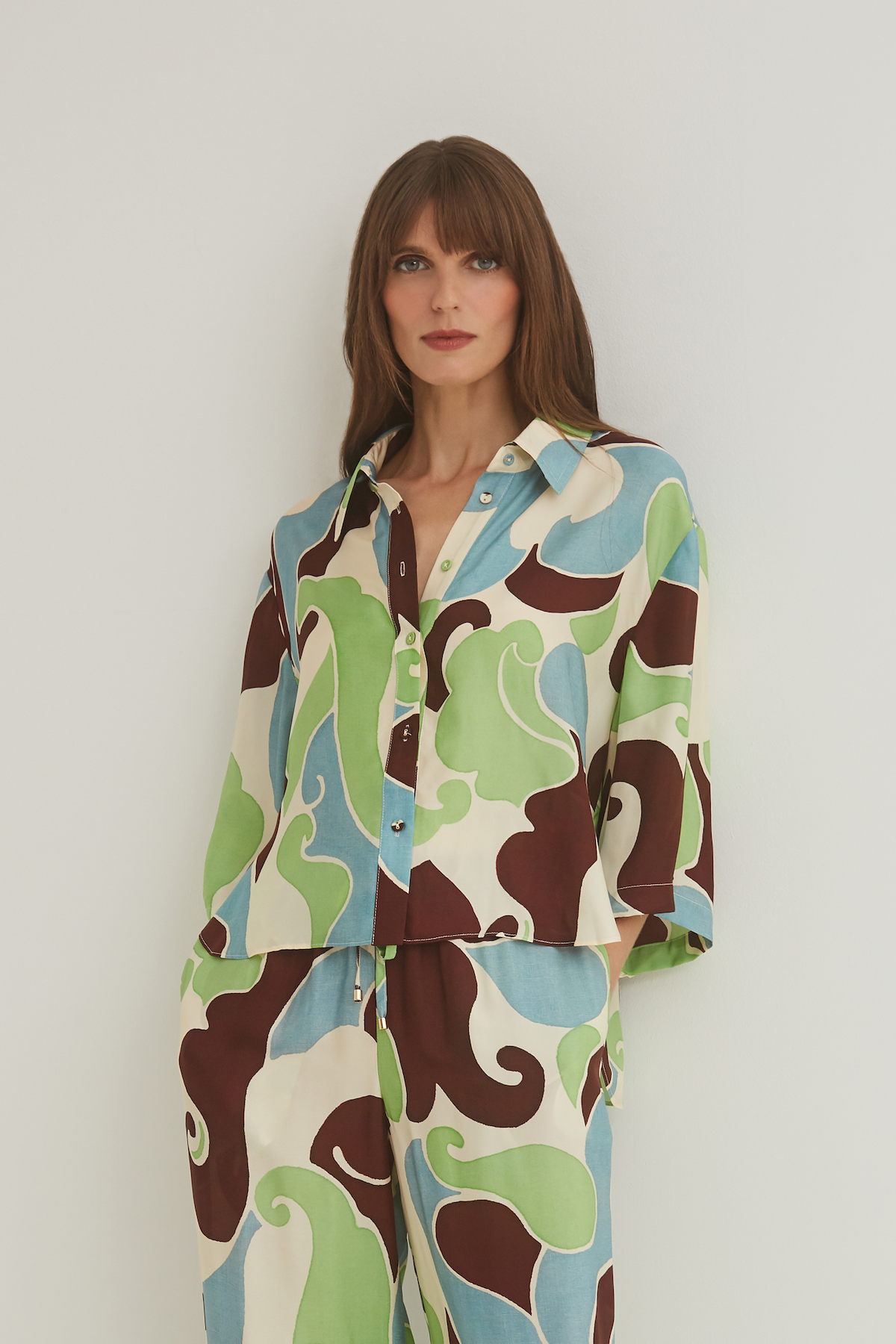 Calvia Shirt Petal Wave Mint