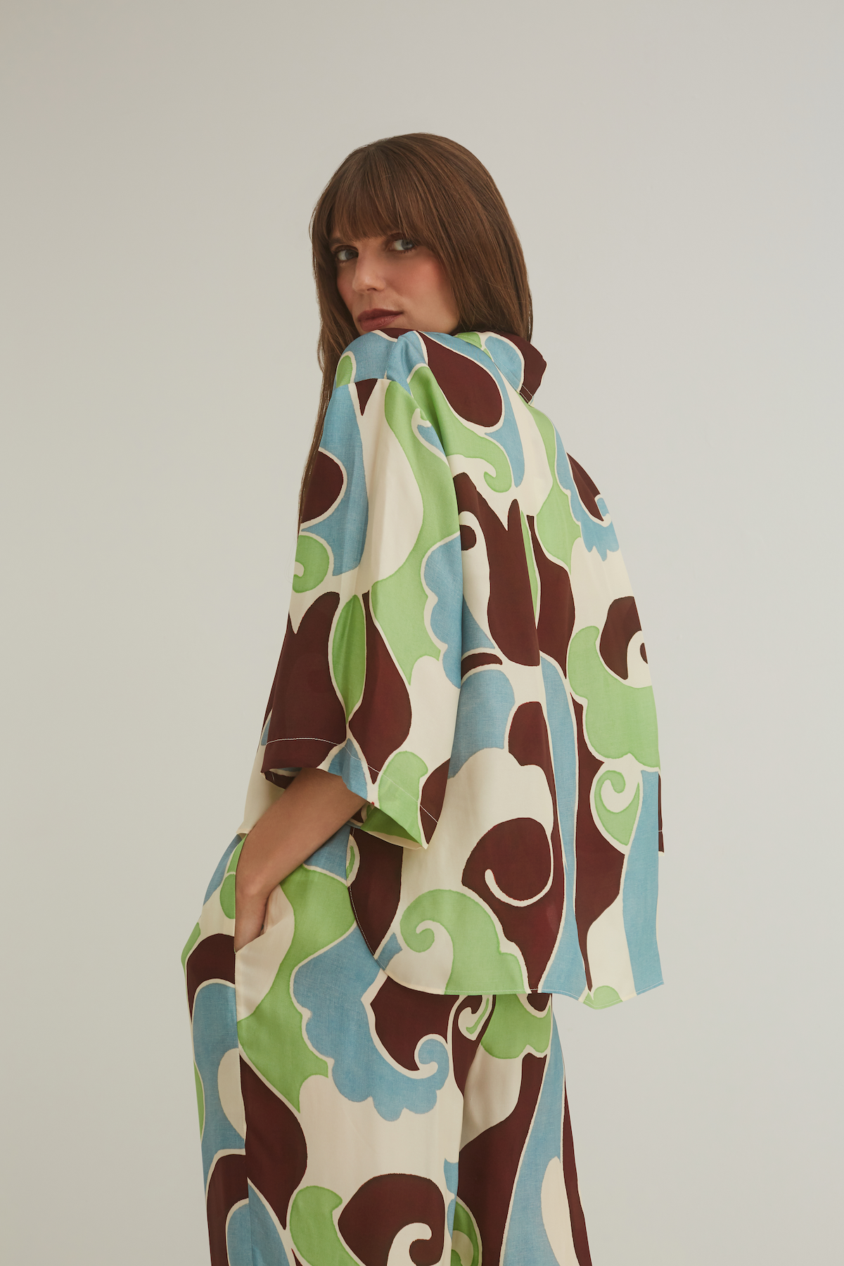 Calvia Shirt Petal Wave Mint