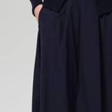 Emi Poplin Skirt Navy