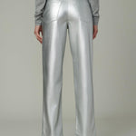 The Margot Vegan Leather Plated Silver