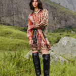 Winter Garden Mix Mini Dress