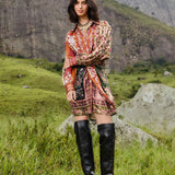 Winter Garden Mix Mini Dress