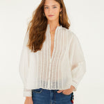 Off-White Blouse Long Sleeve