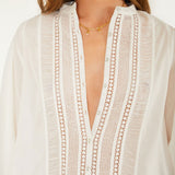 Off-White Blouse Long Sleeve