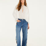 Off-White Blouse Long Sleeve