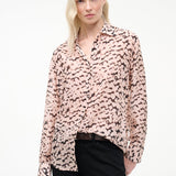 Roxbury Silk Shirt Almond/Black