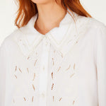 Off-White Embroidered Long Sleeve Shirt