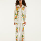 TROPICAL ROYALTY OFF-WHITE PANTS