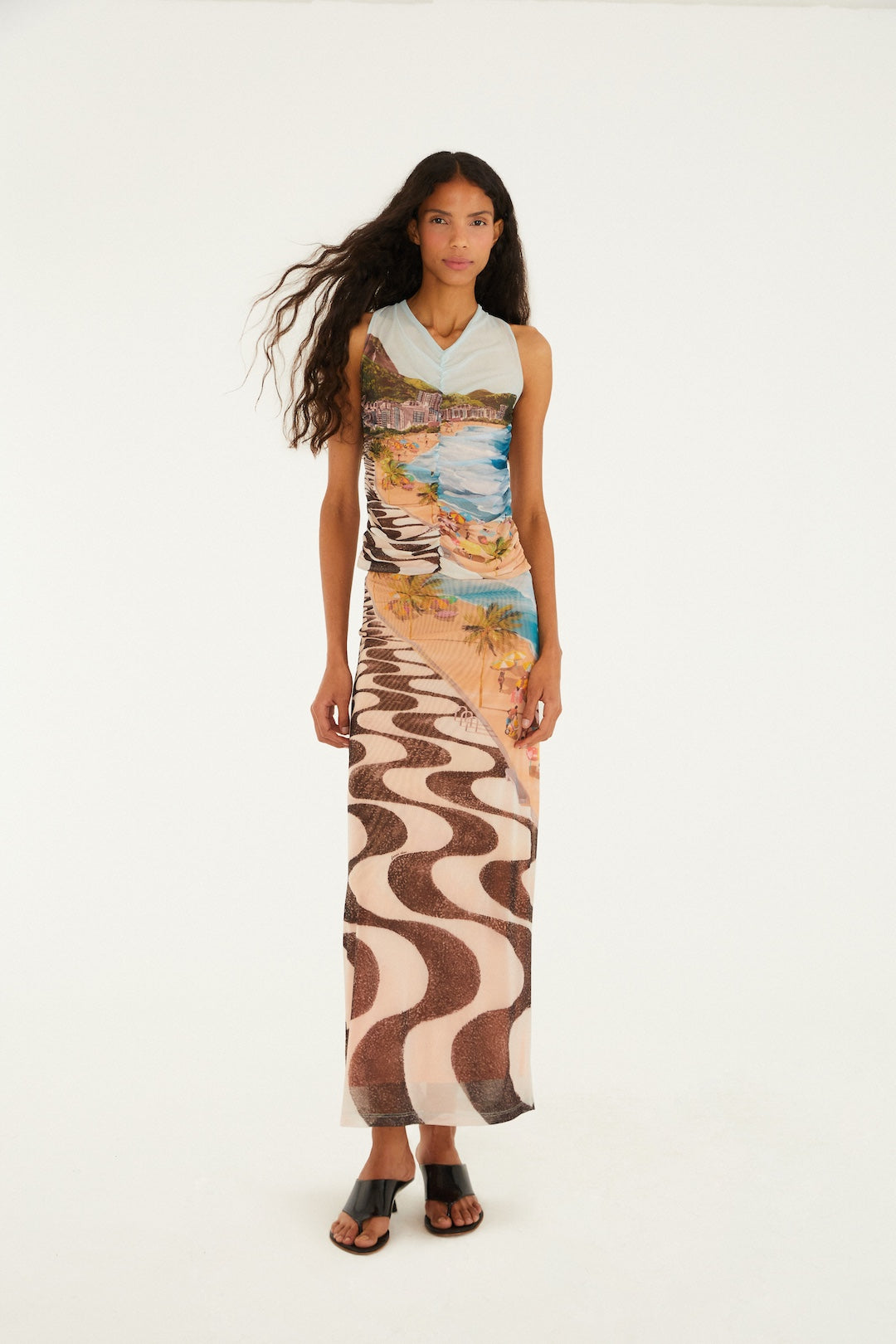 Copacabana Beach Multicolor Skirt