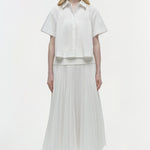 Stella Pleated Midi Skirt