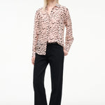Roxbury Silk Shirt Almond/Black